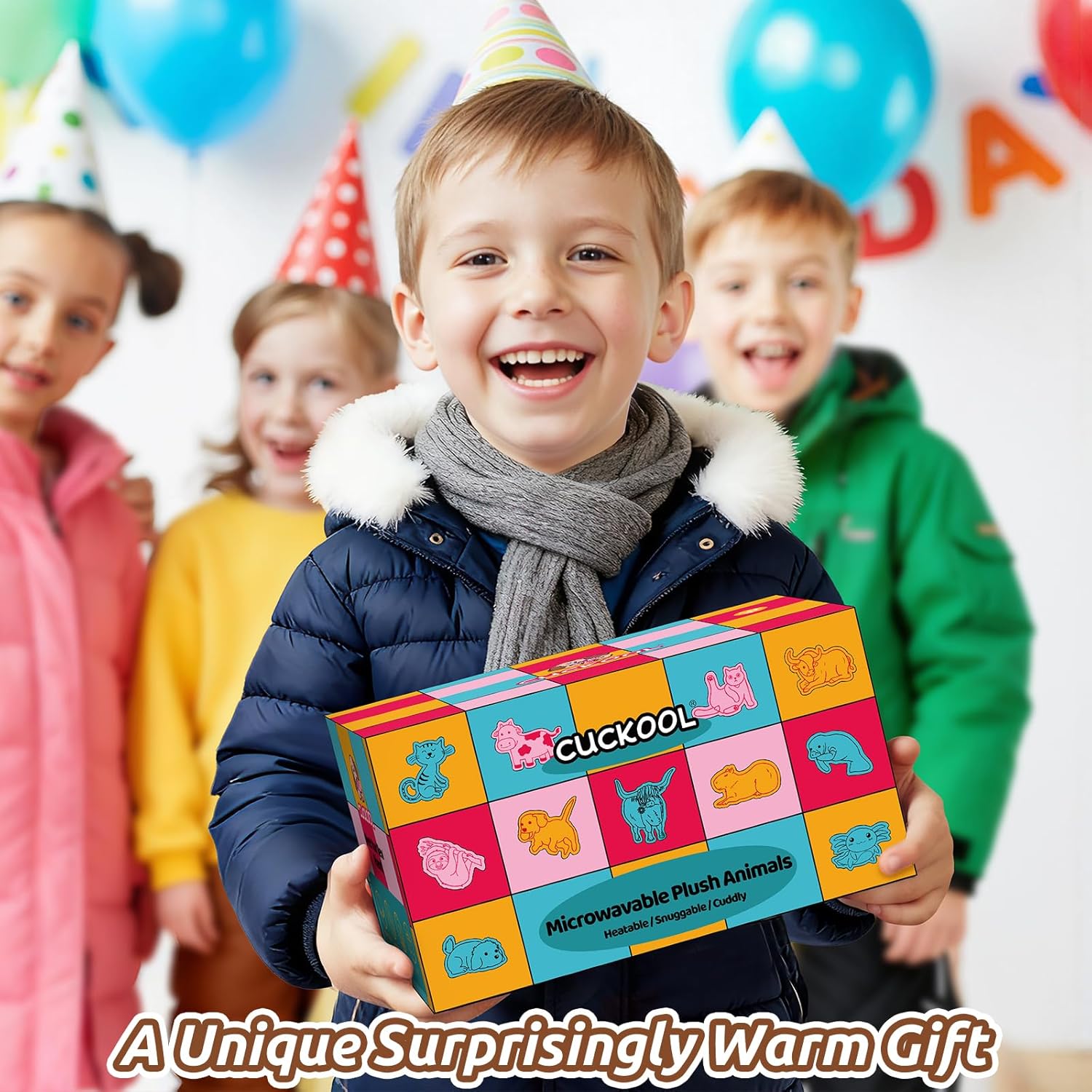 Highland Cow Stuffed Animals, Microwavable Stuffed Animal Adorable Fluffy Highland Cow Plush for Warmth Comfort, Heatable Coolable Lavender Scent Toy, Cute Soft Plushies Gift for Kid Boys Girl & Adult